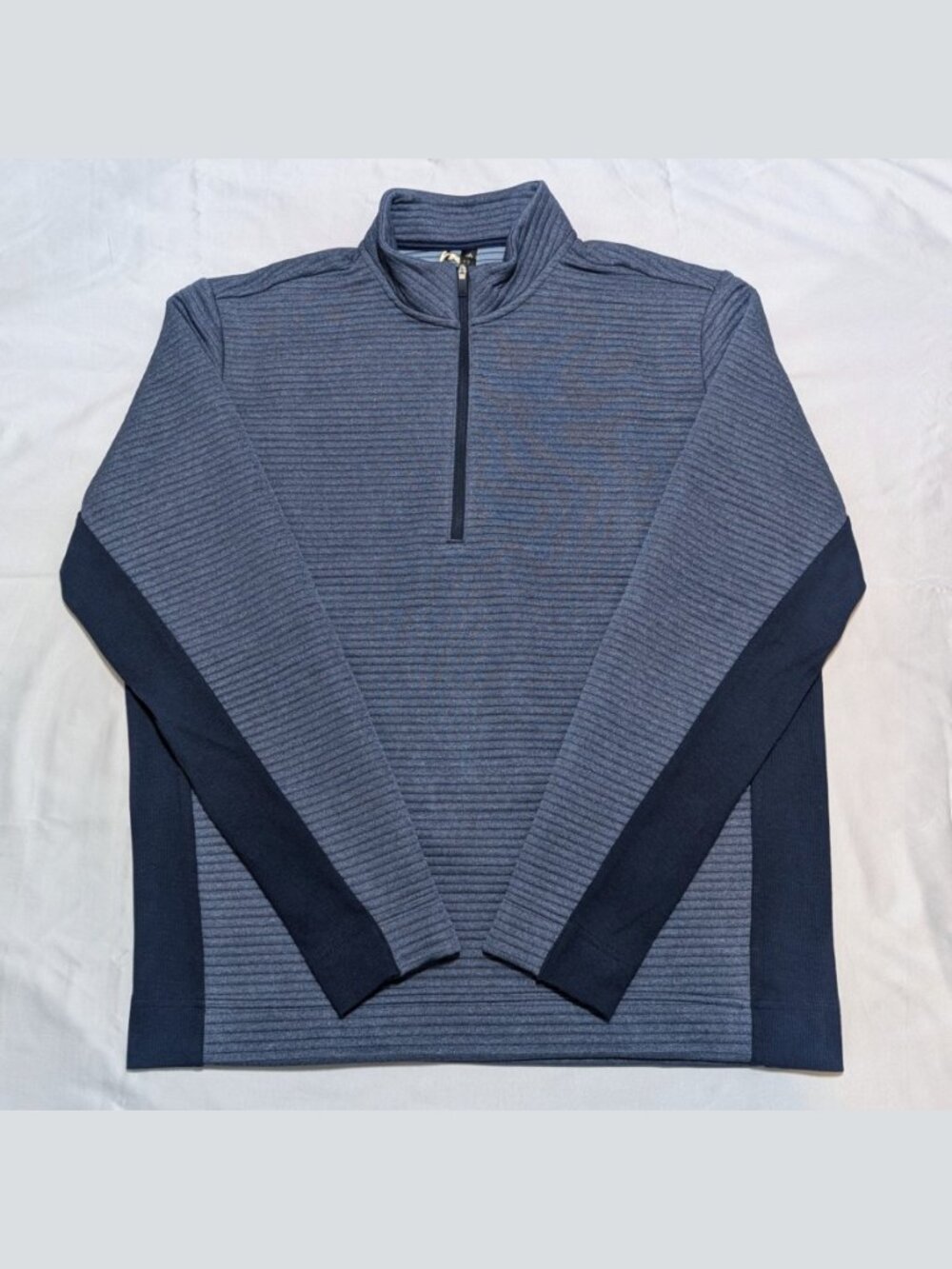 NWT Adidas Water-Repellent Quarter-Zip Golf Pullover IW1397 Navy Blue Men's L